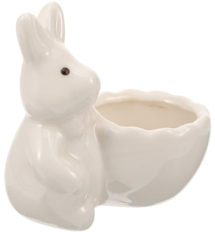 GREENADSCAPE Espositore per Uova di Pasqua, portauovo in Ceramica, portauovo in Ceramica, portauovo sodo in Ceramica