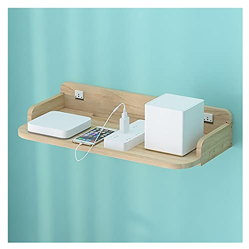 Xumh2024-3 Beamer Halterung Projektor-Montageständer, schwebende Regale, Holz-Wandregale for Büro, Zuhause, Länge 18,9 Zoll, Holz Projektor Halterung