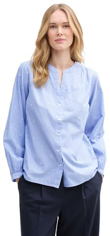 TOM TAILOR 1045250 Camicetta, 37569-Design ricamato in Chambray, 44 Donne, 37569 - Design ricamato in Chambray, 48