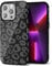 Svanove Cheetah Print Phone Case for iPhone 13 Pro Case Girly Trendy Leopard Pattern, Retro Cool Animal Print, Luxury Cute Case for Women, Aesthetic Y2k Hard Shell Plastic, Black