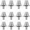 12PCS Football Studs,Metal Football Boots,Replacement Rugby Boots Studs,2 Sizes Rubber Football Studs Nylon Rugby Studs Boys Adult Shoes 13MM*4+11MM*8(Sliver)