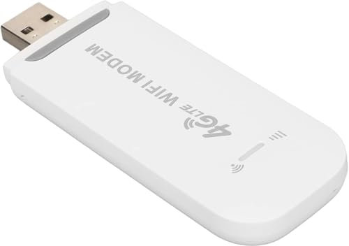 4G LTE USB WiFi Modem Dongle with Micro SIM Card Slot, Mobile Router WiFi Hotspot for Phone PC Laptop Tablet, 10 Users Sharing, Portable Travel Wireless Network Mini Router