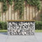 WKIEQACO Haus & Garten, Möbel-Gartenbank, Gabionen-Design, 83 x 31,5 x 42 cm, imprägniertes Holz, Kiefer