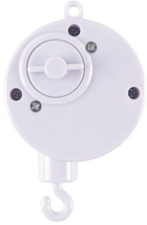 Orivin Mobile Spieluhr für Kinderbett, Spieluhr mit Musikmobil, tragbar mit drehbarem Haken, drehbares Kinderbett, für Kinderbett-Kinderzimmerdekoration