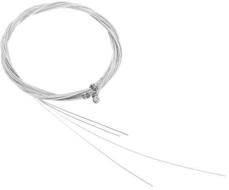UTHCLO 6 Stück Teiliges Set Versilberter Gitarrensaiten für Akustische und Klassische Gitarren Rostbeständig Langlebig Weiche Saiten Installieren für Einsteiger und Musiker Zubehör für