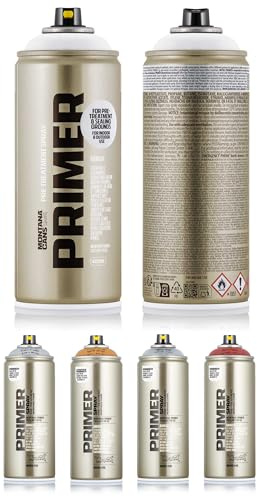 Montana Grundierung - 400ml - Primer für Aluminium, Polystyrene/Styropor, Plastik, Metall, Universal (Plastik Primer)