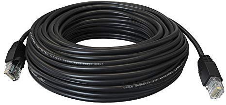 Cable Sourcing – CAT6 20m (66 ft), Outdoor External Ethernet Cable, 100% Solid Copper, Network Cable, LAN, Router, WiFi 6, CCTV, 10000mb (10 Gigabit), RJ45 Plugs