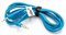 vhbw Audio AUX Kabel kompatibel mit Bose QuietComfort 25, 35 II, 35 Kopfhörer - Audiokabel 3,5 mm Klinkenstecker, Mikrofon, Rufannahme-Taste, Blau