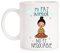 MardeTé Taza Mi Paz Interior no es negociable. Taza de Regalo Muy Original. Taza para Yoga, Reiki, meditación, relajación, centros Masaje.
