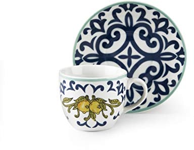 Excelsa Lot de 6 tasses à café C/P AMALFI