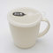 Mug Cup and Lid with a Straw Hole, for Kids, Nursing, Travel, BPA Free Non-Toxic, Microwave Oven, Dishwasher Safe, Unbreakable -Made in Japan (White)