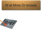 Plaque gravée pour nom boîte aux lettres autocollante 10x2,5cm personnalisée 1 à 3 lignes Or Brossé
