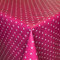 KEVKUS Wachstuch Tischdecke 01289-04 weiße Sterne auf pink Weihnachten eckig rund oval (Rand: Paspel (mit Kunststoffband), 100 x 140 cm eckig)