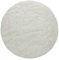 Paco Home Hochflor Teppich Rund Wohnzimmer Schlafzimmer rutschfest Shaggy Modern Flauschig Einfarbig Langflor Kunstfell, Grösse:80 cm Rund, Farbe:Weiß