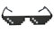 JIMINISO 2021NEW Brille 8 Bit MLG Pixelated Sonnenbrille Herren Damen Marke Thug Life Party Brille Mosaik Vintage Eyewear UV400