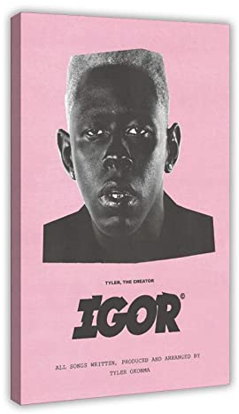 RIPEX The Creator IGOR Hip Hop Rap Album Cover Leinwand Poster Wandkunst Dekor Bild Gemälde für Wohnzimmer Schlafzimmer Dekoration Rahmen Stil 60 x 90 cm