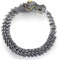 Bracelet Chaîne Dragon Fait Main, Bracelet de Manchette Gothique de Dragon Vintage, Bracelet de Totem de Dragon 3D, Bijoux pour Hommes créatifs de personnalité (22CM)