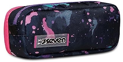 Seven Mäppchen, Federtasche für Schreibwaren, Etui für Stiften, Kugelschreiber, Kinder, Mädchen - Jungen, Grundschule, Kindergarten, Gymnasium, violett