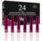 Wordsworth & Black 24 Pack Fountain Pen Ink Refills - Set of 24 Pink Ink Cartridges - International Standard Size - Length APPR 2.3 - Base Diameter APPR 0.24 - Disposable and Generic