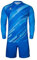 Kelme Herren Goalkeeper torwarttrikot Football Training Outfit Padded Shorts Protector Sponge Protection Fußballuniform Langarm Fußballtorwart-Übungsbekleidung professionell Blau XS