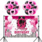Barbiprinzessin Thema Party Dekoration Luftballons, Prinzessin Hintergrund, Fotohintergründe, Bar-bi Latex Helium Ballon Party Supplies, für Jungen und Mädchen Kindergeburtstag Deko Banner