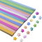 URROMA Stern-Papierstreifen, 1040 St點k, 15 Farben, Glitzer, Origami-Sterne, Papierstreifen, Basteln, glitzernd, faltbar, Gl點ksstreifen f黵 Handwerk, Falten, Schule, Unterricht, DIY, Kunstprojekte,