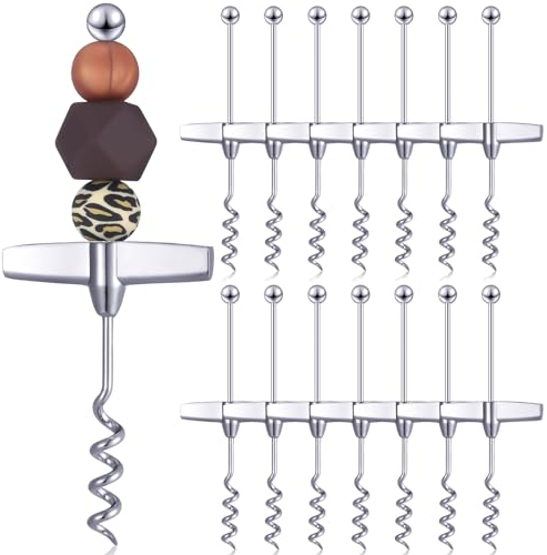 FillTouch 15 cavatappi da viaggio per bottiglie di vino, perline per rimuovere il tappo di vino, per bar, ristorante, cucina, bevande, regali