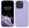 kwmobile Case for iPhone 15 Pro Case - Soft TPU Silicone Cover - Lavender
