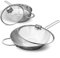 Zwilling TwinNova3 Wokpfanne 30cm + Schmorpfanne 24 cm mit 2x Glasdeckel, 4 tlg, Wok + Schmor Pfanne Unbeschichtet, Spülmaschinenfest, rutschfester Griff, FÜR ALLE HERDARTEN, Silber