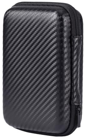SGERUFZ 1 Pcs Funda de Disco Duro, Funda de Disco Duro Externo, Estuche de Caja Dura, Funda de Disco Duro Externo (Negro)