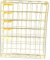 Zerodeko 1stk Schmiedeeisernes Bücherregal Buchhalter Wandaktenhalter Zeitschriftenständer Magazin Montiert Bücherregal Für Wandmontierte Bücherregale Aktenhalterregal Golden Eisen