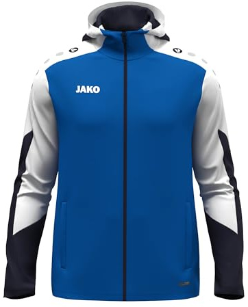 JAKO Unisex Kapuzenjacke Dynamic, royal/weiß/marine, 4XL