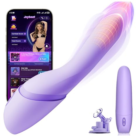 Cacuola Dildo mit Stoßfunktion Vibration für Frauen, Verdicket Hochdichtes Silikon Vibrator, Stabile Sex Spielzeug für die Frau, Heizung Vibratorensets für Frauen mit Saugnapf APP, Dildos Sexmaschine