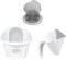 Shnuggle Newborn Baby Bath Starter Bundle | The Perfect Baby Bath Partnership | Baby Bath, Rinse Jug & Bath Brush | White/Grey