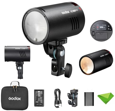 Godox AD100 Pro II AD100Pro II 100Ws Flash, Pocket Flash Strobe Monolight | for Sony,Canon,Nikon Fujifilm,Olympus,Panasonic,Leica etc Cameras,490 Full Power Flashes, 0.01-1.5s Recycle,2.4G Wireless,HSS