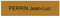 plaque ou etiquette boite aux lettres 1 ligne - bronze 100x25mm