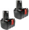 2x Trade-Shop Ni-MH Akku 12V 3000mAh für Bosch GSB 12VE-2, PSR 12VE-2, PSB 12VE-2, GSB 12, GLI 12, PAG 12, GSR 12-1, GSR12-2, GSR 12V, GDR 12V, JAN-55, Exact 8, Exact 12, Exact 700