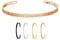Max Palmer | Armband/Armreif mit Spruch - Gravur LIVE Laugh Love [03.] - Rosegold