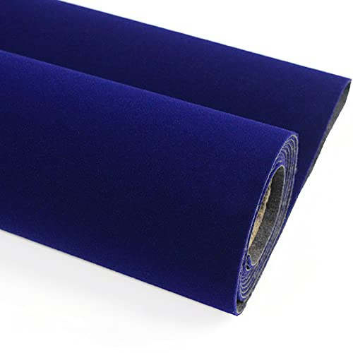 XiaoLong Navy Blau Bastelfilz Selbstklebend 150cm Breit Kinder Vliesstoff Stoff Filzplatten zum Filzuntersetzer Basteln Nähen DIY Patchwork Verkauft von 1m(Size:1.5 * 20m)