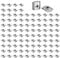 GETLITOOL 100 Stück Nutensteine Nut 8, Serie 3030 M6 Gleitmuttern T Nut Mutter, schwer B-Typ Nut 8 M6 Kohlenstoffstahl Gewinde, T-Nut Hammermutter für Aluprofil-Extrusionsschlitz Standard-30-Serie