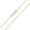 Amberta Allure Damen Halskette aus 9K Gold: 0.95 mm Rolokette - 36 cm