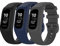 Huabao Armband Kompatibel mit Garmin vivosmart 5,Verstellbares Silikon Sport Strap Ersatzband für Garmin vivosmart 5 Smart Watch (S, schwarz + dunkelblau + dunkelgrau)
