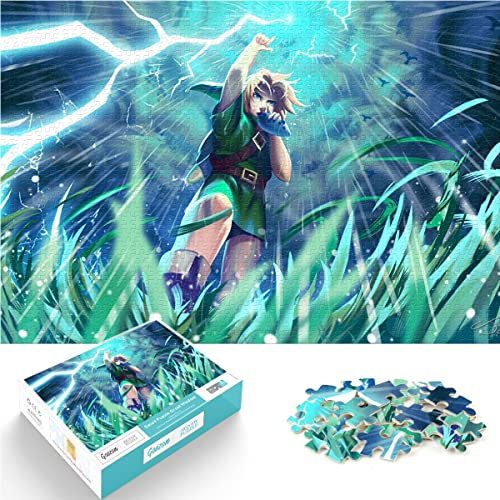 adults and kids jigsaw puzzle 1000 pieces puzzle zelda legend puzzles puzzles breath of the wild puzzle educational toy games family decoration 75x50cm