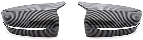 Fibre De Carbone La Face Arrière Arrière-Miroir De La Garniture De Remise en Forme Ajuster L'Utilisation pour BMW 5/6 / 7/8- Séries G11 G12 G14 G15 G16 G30 G31 G32 2017 2018 2019 2020 Coquille Retro