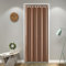 SK Studio Vorhang Blickdicht Thermo Gardinen mit Ösen Türvorhang Kälteschutz & Wärmeisolierend für Schlafzimmer Tür Schrank Vorhang Braun, 150x200cm