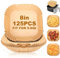 Air Fryer Disposable Paper Liners - 125Pcs 8In Square Parchment Paper Non-Stick Airfryer Basket Liners for Steamer Microwave Oven