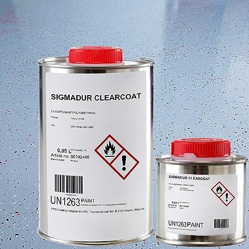 PPG Betonfarbe Bodenbeschichtung Hallenboden Garagenfarbe Farbloser Lack für Beton 1l