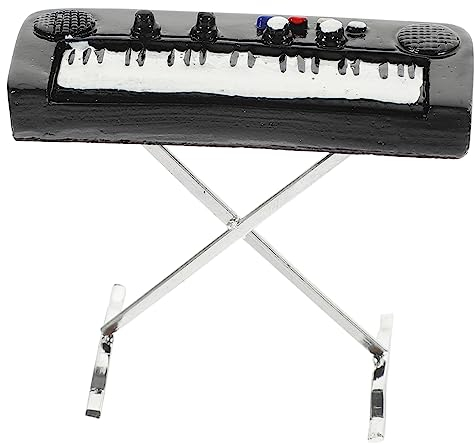 BCOATH Mini-E-Piano-Modell Mini-Klavier mit elektronischer Tastatur Miniatures puppenhauszubehör Modelle Musikinstrumente simuliertes elektronisches Orgelmodell Miniatur-Musikinstrument