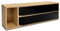 TIENDA EURASIA - Dispensador Doble de Papel Aluminio y Film, Bambú, Natural y Negro, 40x13x7cm, Portarrollos Doble de Papel de Papel Aluminio y Film