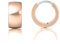 Limerencia Titan Kleine klobige Creolen, 10mm Leichte Breite Nickelfreie G23 Titan Huggie-Ohrringe für Damen (Roségold)
